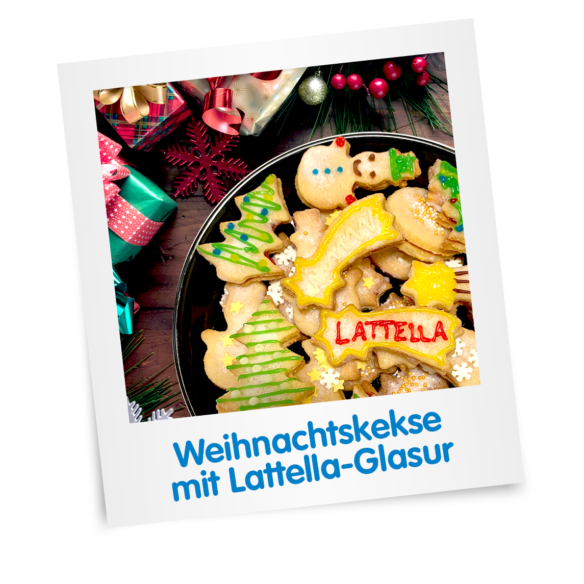 Weihnachtskekse mit Lattella-Glasur