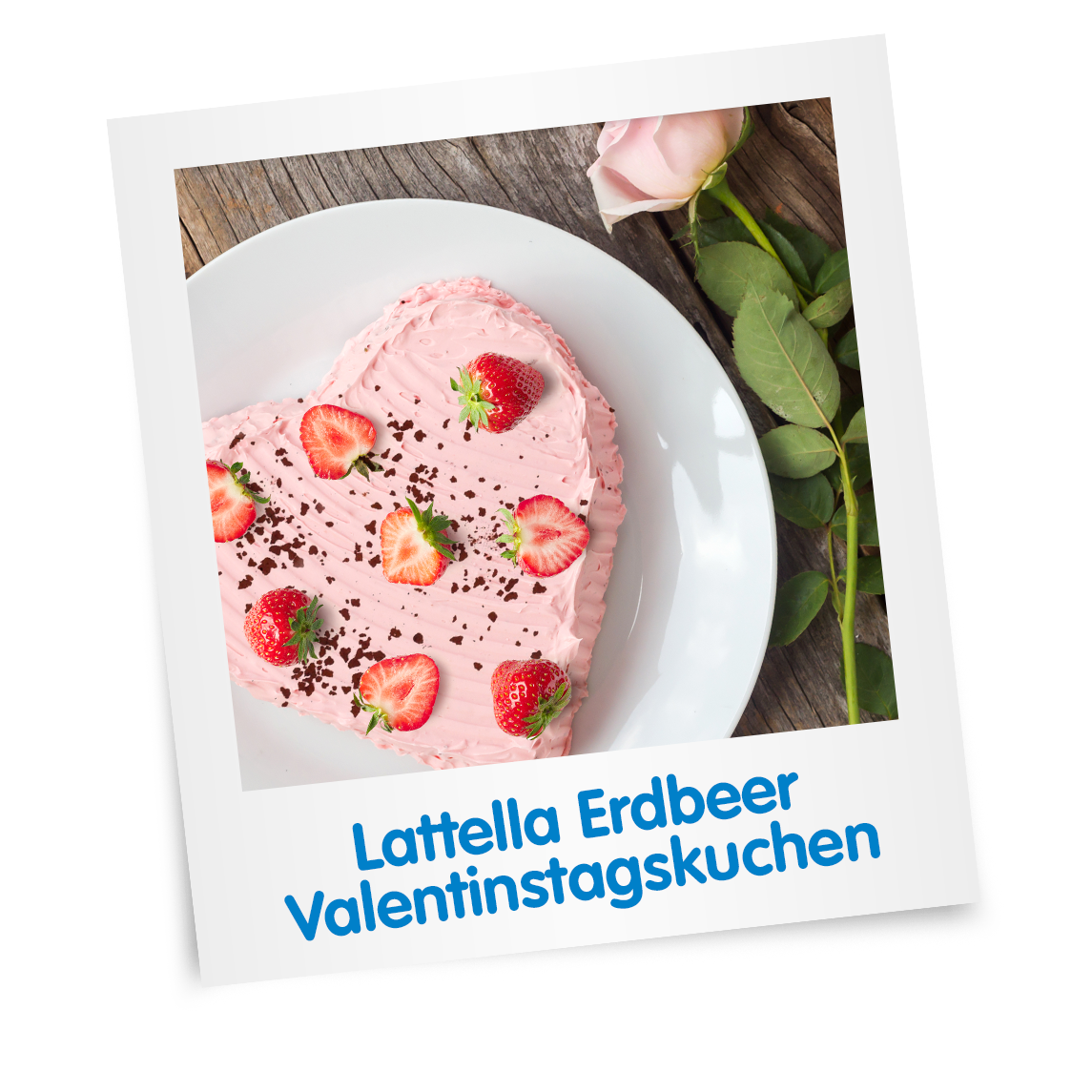 Erdbeer Valentinstagskuchen