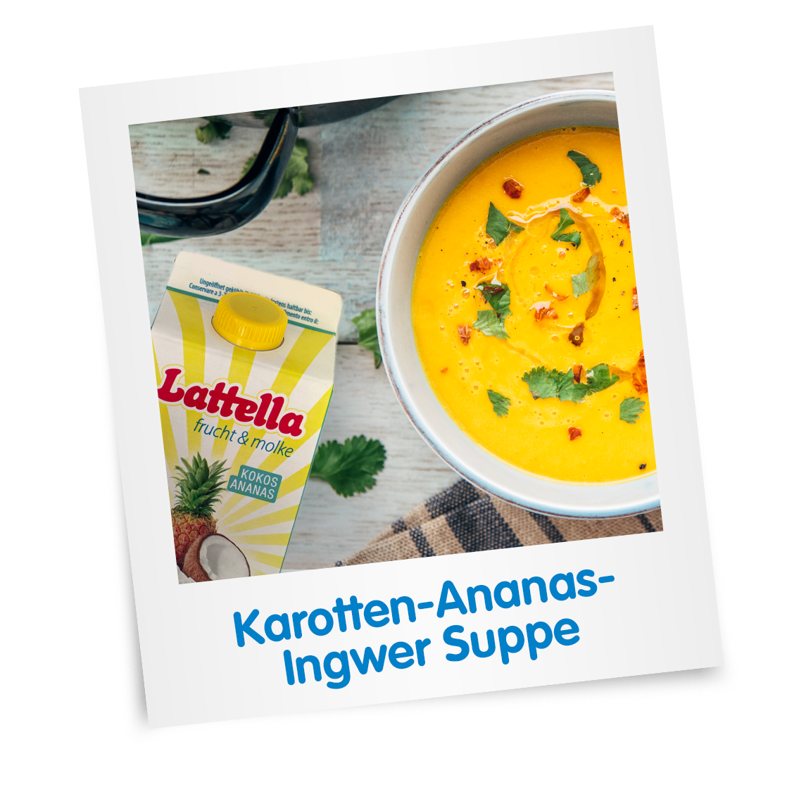 Karotten-Ananas-Ingwer Suppe