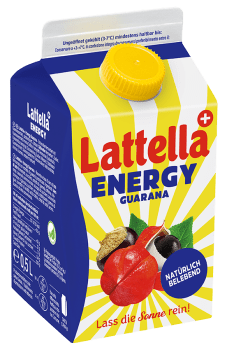 Das Bild zeigt die Lattella Plus Sorte Energy Guarana mit Coffein