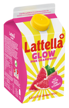 Das Bild zeigt das Lattella + in der Sorte Glow Pink Grapefruit