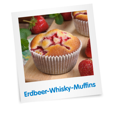 Beschwippste Erdbeer-Whisky Muffins
