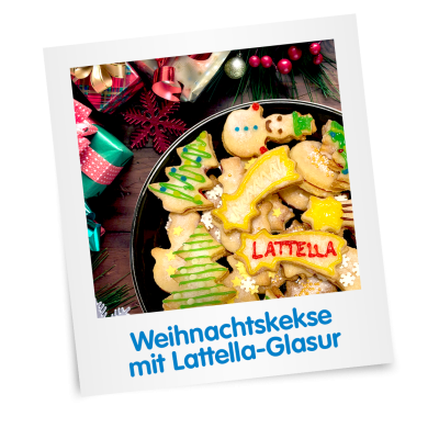 Weihnachtskekse mit Lattella-Glasur