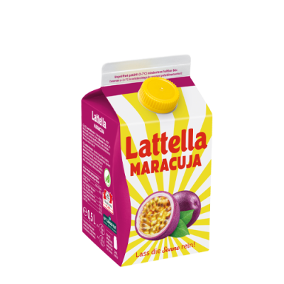 Das Bild zeigt die Lattella Sorte Maracuja