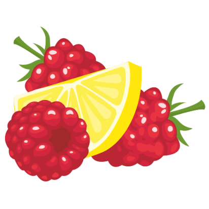 Früchte - Himbeer und Zitrone