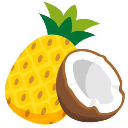 Früchte - Kokos_Ananas