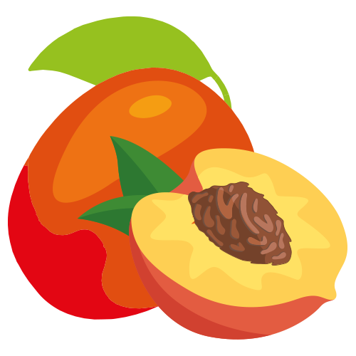 Mango Pfirsich Früchte