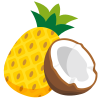 Früchte - Kokos_Ananas